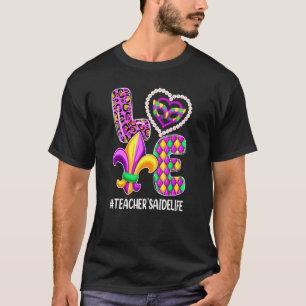 Camiseta Confronto da Família Mardi Gras do Professor