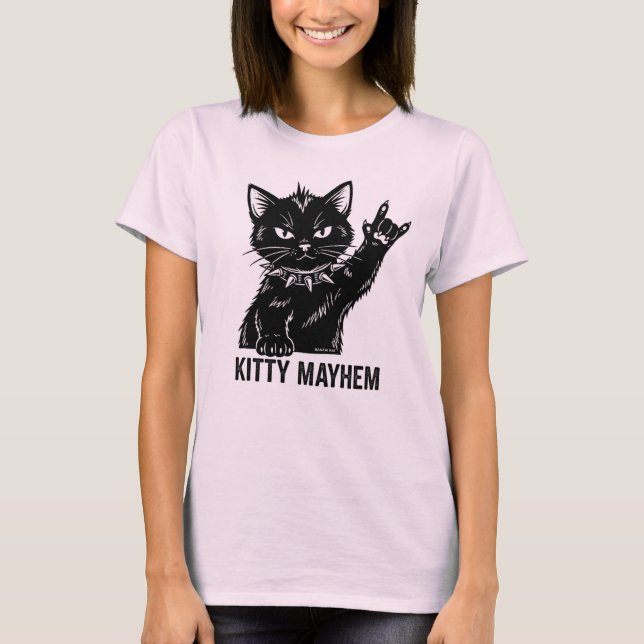 Camiseta Confusão de Gatinho (Frente)