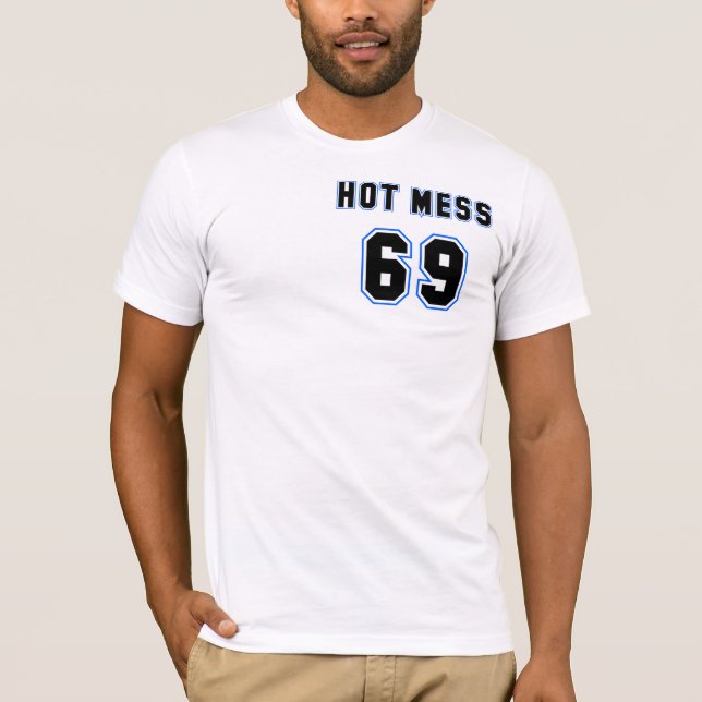 Camiseta Confusão quente #69 (Frente)