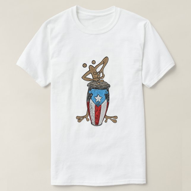 Camiseta Conga Coqui Taino (Frente do Design)