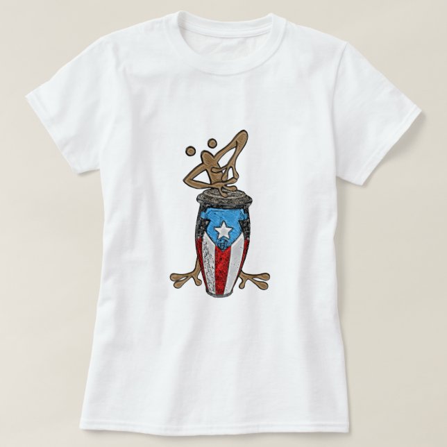 Camiseta Conga Coqui Taino (Frente do Design)