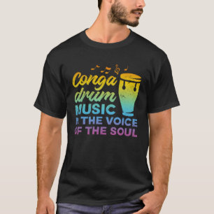 Camiseta Conga Drum Music É A Voz Da Soul Conga D