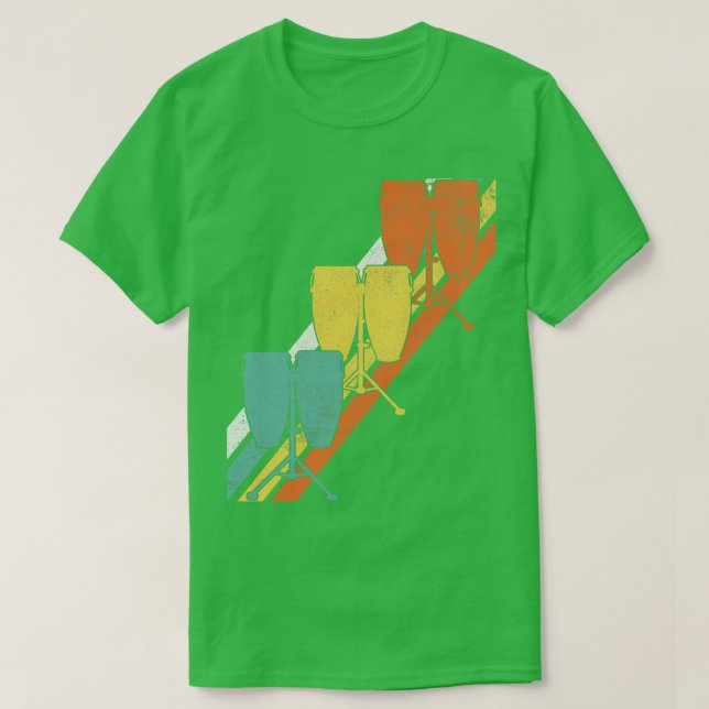 Camiseta Conga Drummer Drummer Drumming (Frente do Design)