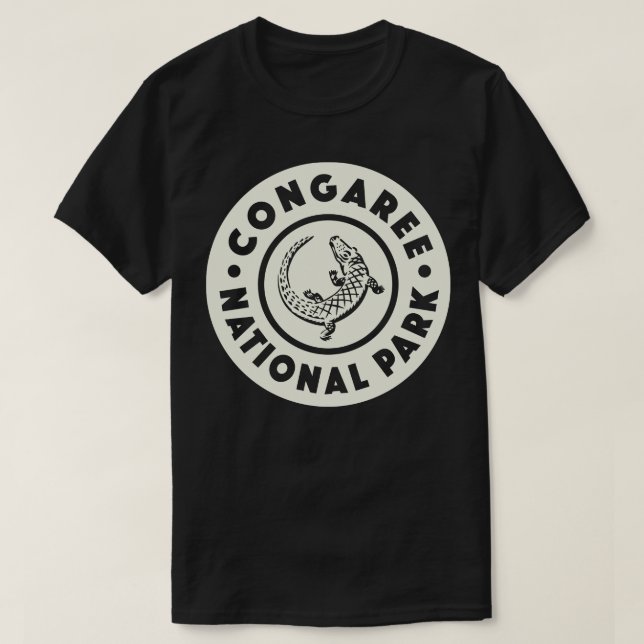 Camiseta Congaree National Park Circle Tan (Frente do Design)