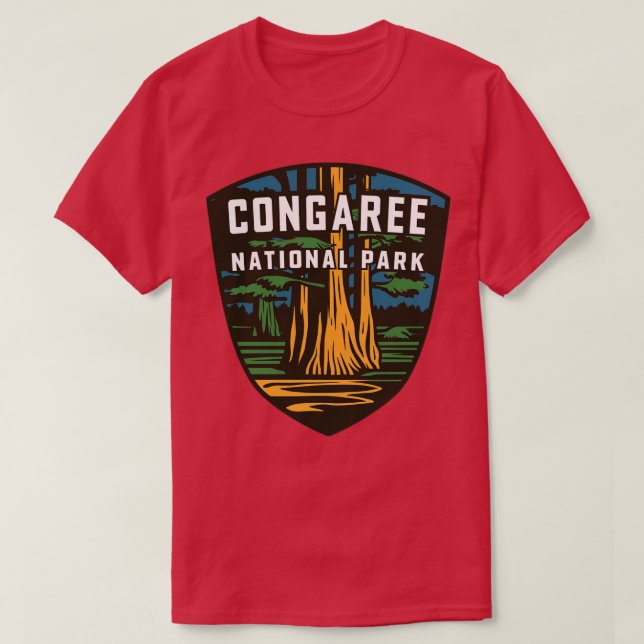 Camiseta Congaree National Park Emblem (Frente do Design)