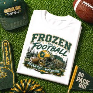 Camiseta Congelado para o Futebol Americano de Green Bay Wi