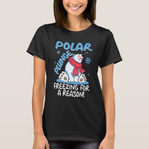 Camiseta Congelando Polar Plunge Por Um Motivo Legal Urso P