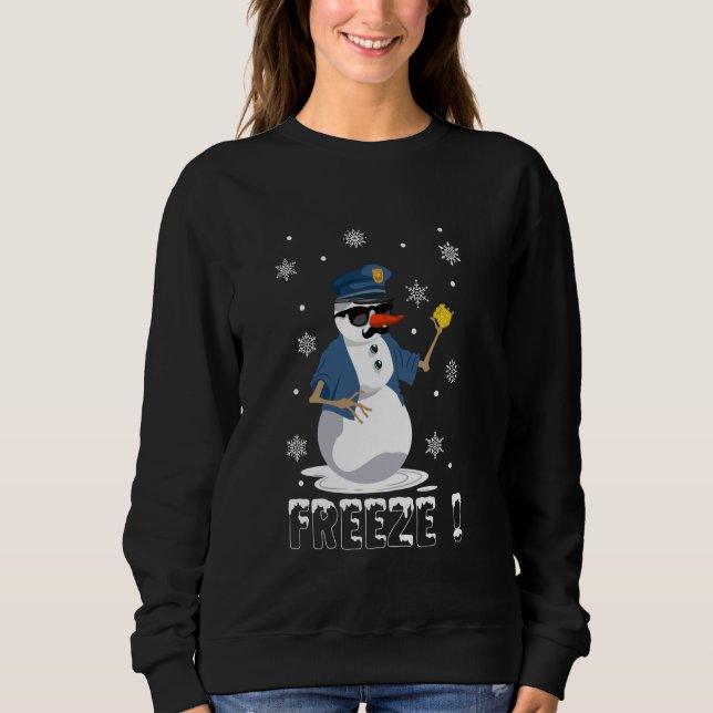 Camiseta Congele Snowman Engraçado Natal (Frente)