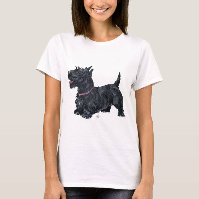 Camiseta Congenial Scottish Terrier (Frente)