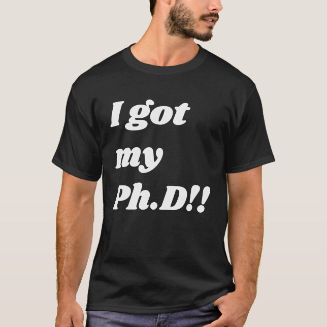 Camiseta Congratulation  for the PhD graduate (Frente)