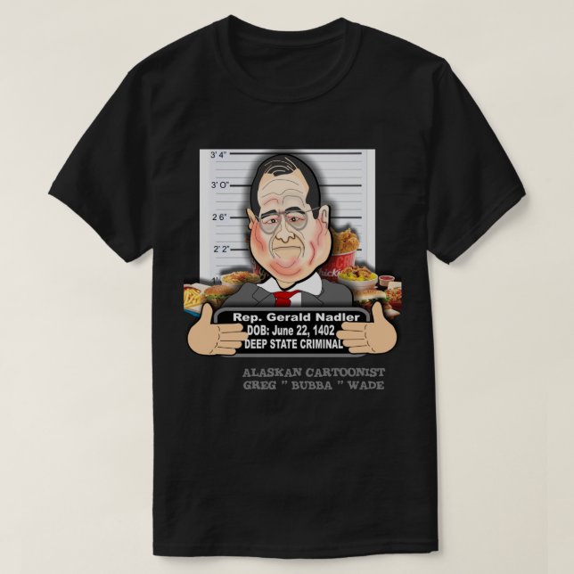 CAMISETA CONGRESSMAN JERRY FAT MAN NADLER (Frente do Design)