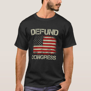 Camiseta Congresso Vintage American Flag Defund