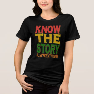 Camiseta Conheça a História Juneteenth 1865 História Negra