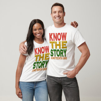 Camiseta Conheça a História Juneteenth 1865 História Negra