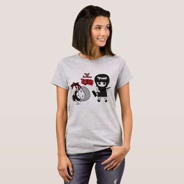 Camiseta Conheça A Princesa Defendendo A Gravidade (Frente Completa)
