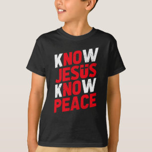 Camiseta Conheça Jesus Conheça a Paz Cristã