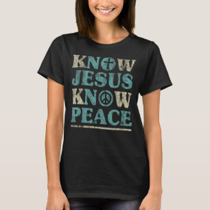 Camiseta Conheça Jesus Conheça a Paz Cristã