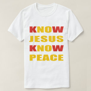 CAMISETA CONHEÇA JESUS CONHEÇA PAZ
