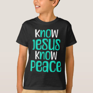 Camiseta Conheça Jesus Conheça Paz Fé Cristã Religiosa Eu