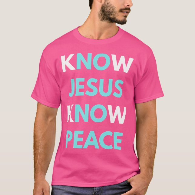 Camiseta Conheça Jesus Saber Paz (Frente)
