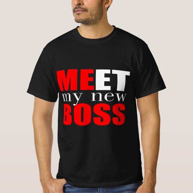 Camiseta Conheça meu novo chefe (Frente)