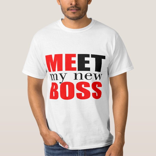 Camiseta Conheça meu novo chefe (Frente)
