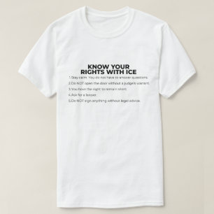 Camiseta Conheça Seus Direitos Com ICE
