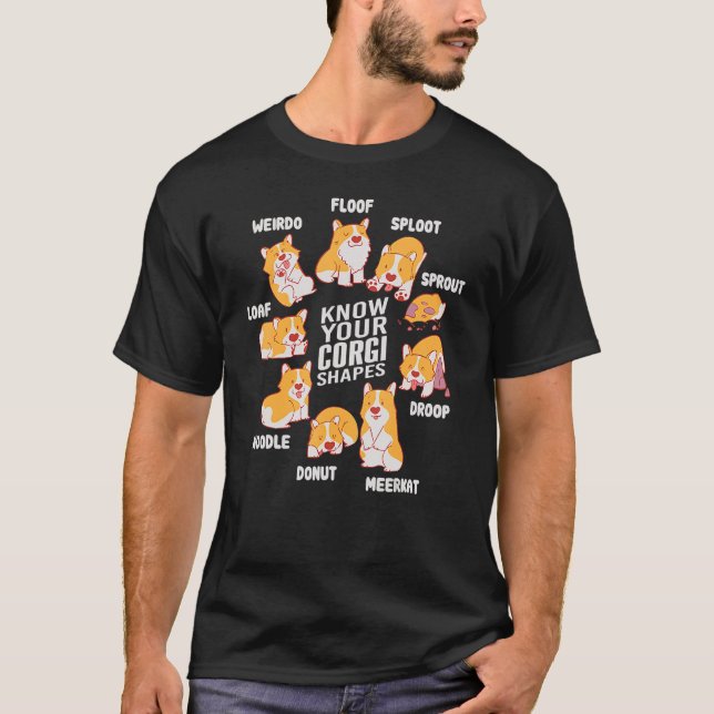 Camiseta Conheça Suas Formas De Corgi (Frente)