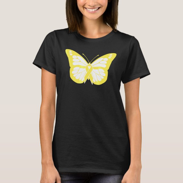 Camiseta Conhecimento da Borboleta Spina Bifida (Frente)