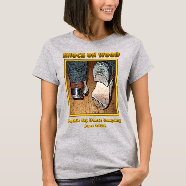 Camiseta CONHECIMENTO DA WOOD Pacific Tap Dance Company (Frente)