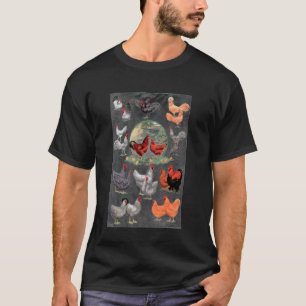 Camiseta Conhecimento de Frango Educativo Fofo Raças de Fra