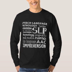 Camiseta Conhecimento do Autismo da Linguagem da Patologia