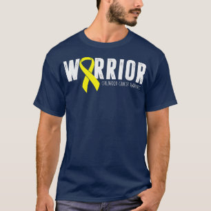 Camiseta Conhecimento Dourado do cancer de infância do Guer