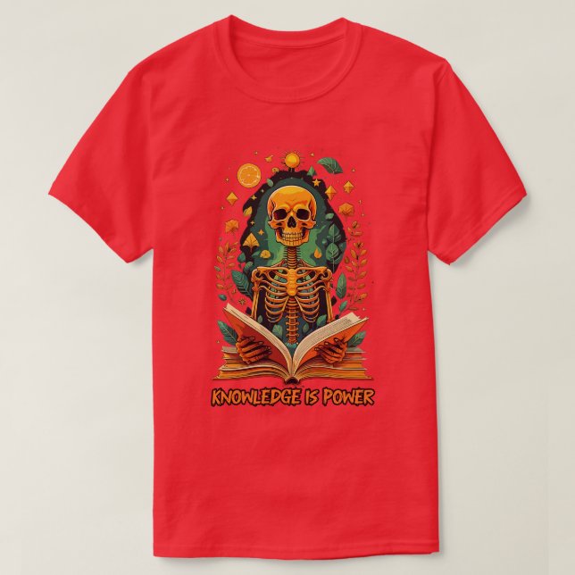 Camiseta Conhecimento é poder (Frente do Design)