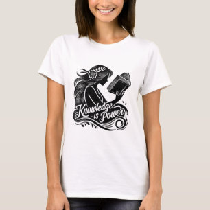 Camiseta Conhecimento é poder - capacitar as mulheres