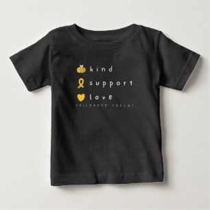 Camiseta conhecimento sobre o cancer da infância Baby T-Shi