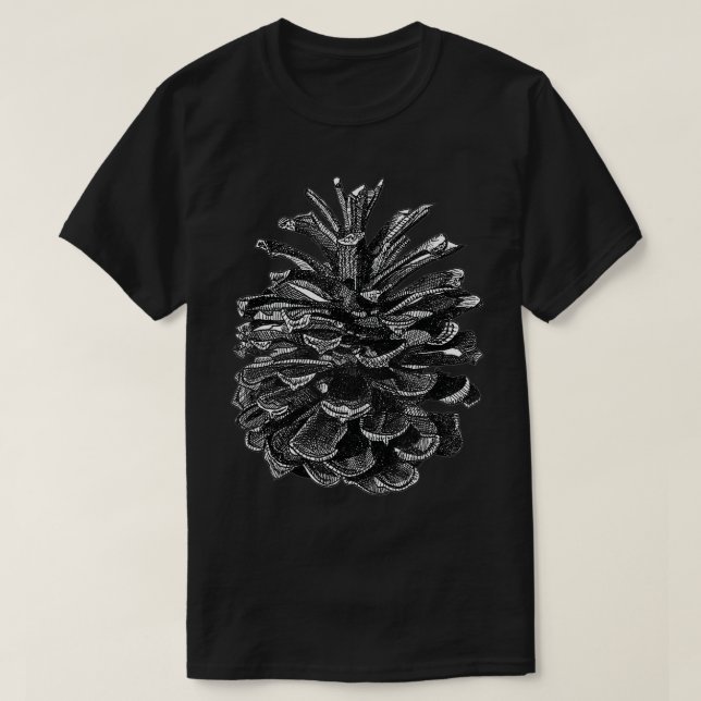 Camiseta Conifer Pine Cone Woodland Drak (Frente do Design)