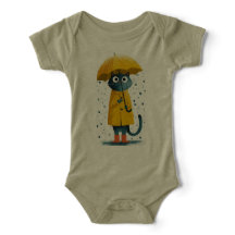 Conjunto Bodysuit de Gato de Desenho Animado Encan