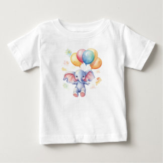 Camiseta Conjunto Bodysuit Elefante Fofo: Adorável e Irresi
