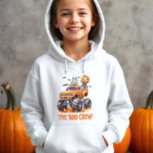 Conjunto Cute Boo Crew de Capuz de Halloween para