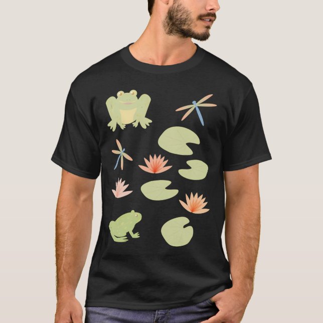 Camiseta Conjunto de Adesivos Amigos do Lago (Frente)