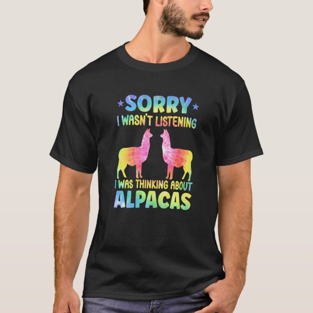 Camiseta Conjunto de Alpaca para Roupas de Amantes de Llama (Frente)