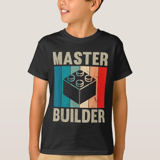Camiseta Conjunto de Blocos de Construção Brinquedos Recto  (Frente)