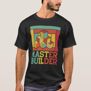 Camiseta Conjunto de Blocos de Construção Master Builder Co