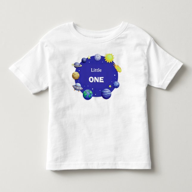 Camiseta Conjunto de Clipart de Círculo Espacial (Frente)