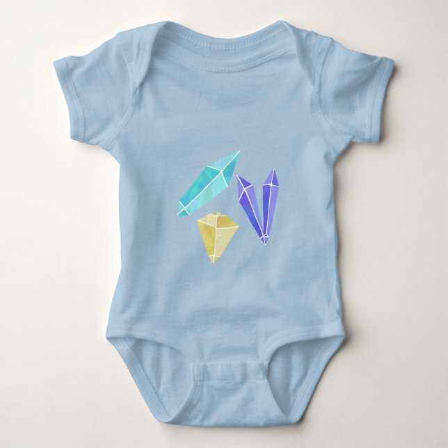 Camiseta Conjunto de cristal um Bodysuit da parte (Frente)