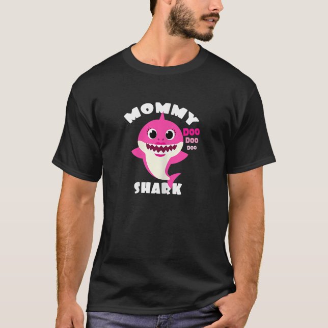Camiseta Conjunto de Designs de Tubarão-mamãe de-Fenda-Fend (Frente)