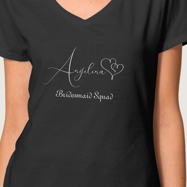 Camiseta Conjunto de Despedida de Solteira com Impressão Pe (Criador carregado)