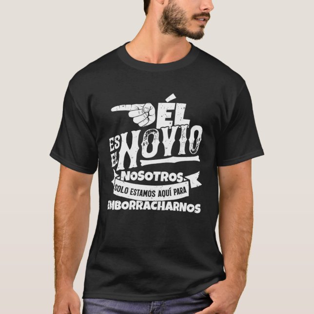 Camiseta Conjunto de despedida de soltero espanhol de 3 23  (Frente)