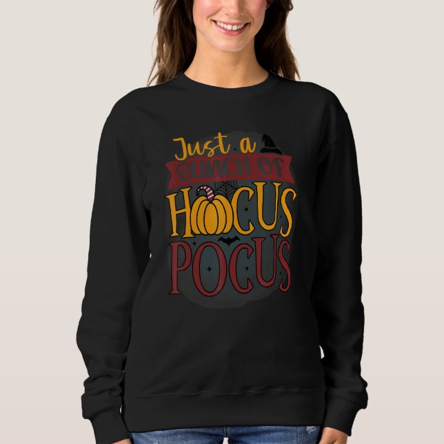 Camiseta Conjunto de Fantasia de Halloween Hocus Pocus Feli (Frente)